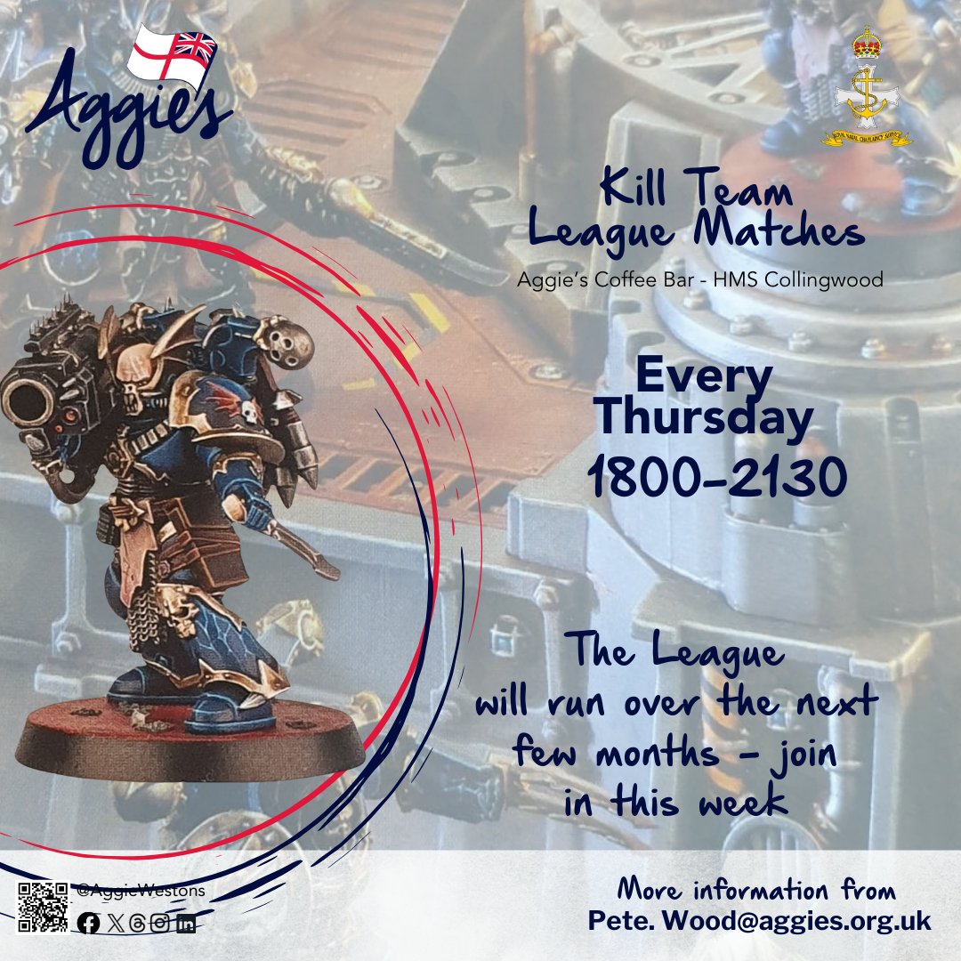 Running alongside the already popular War Hammer night Pete at Collingwood is now running Kill Team League matches. You have to be in it to win it - See you Tonight!