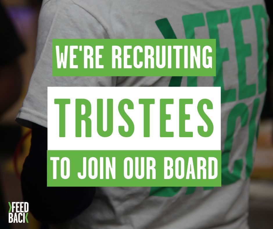 📢 Join Feedback's Board of Trustee Do you share our goal of a just and sustainable food system for all? Do you have experience in marketing, community work and safeguarding, or law? Apply now! Deadline: Weds 15th May, 9am Find out more: buff.ly/3vVKrTa