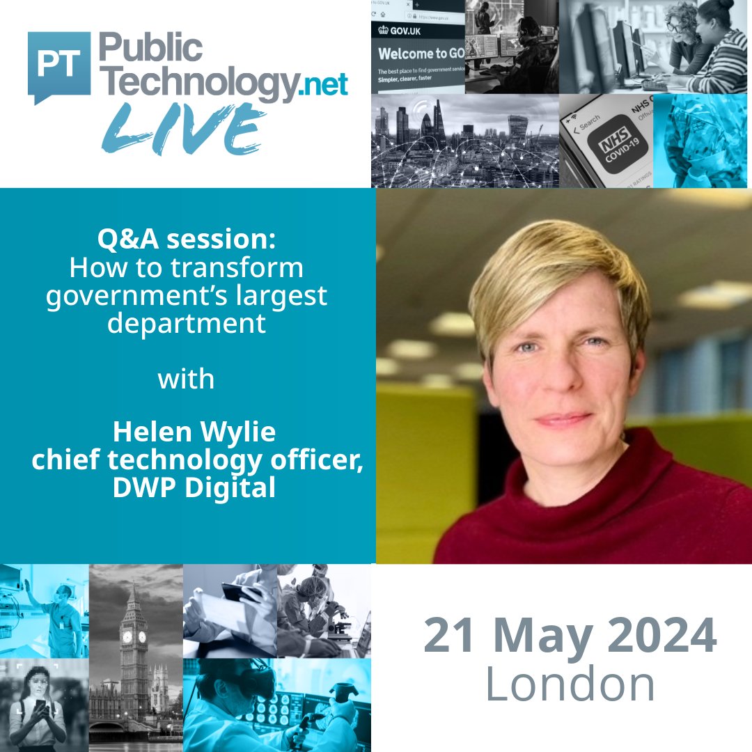 Join our Chief Technology Officer Helen Wylie at Public Technology Live on 21 May and find out more about delivering digital transformation while supporting government’s largest workforce and providing critical services. Sign up here ➡ uk.eventsforce.net/tpg/frontend/r…