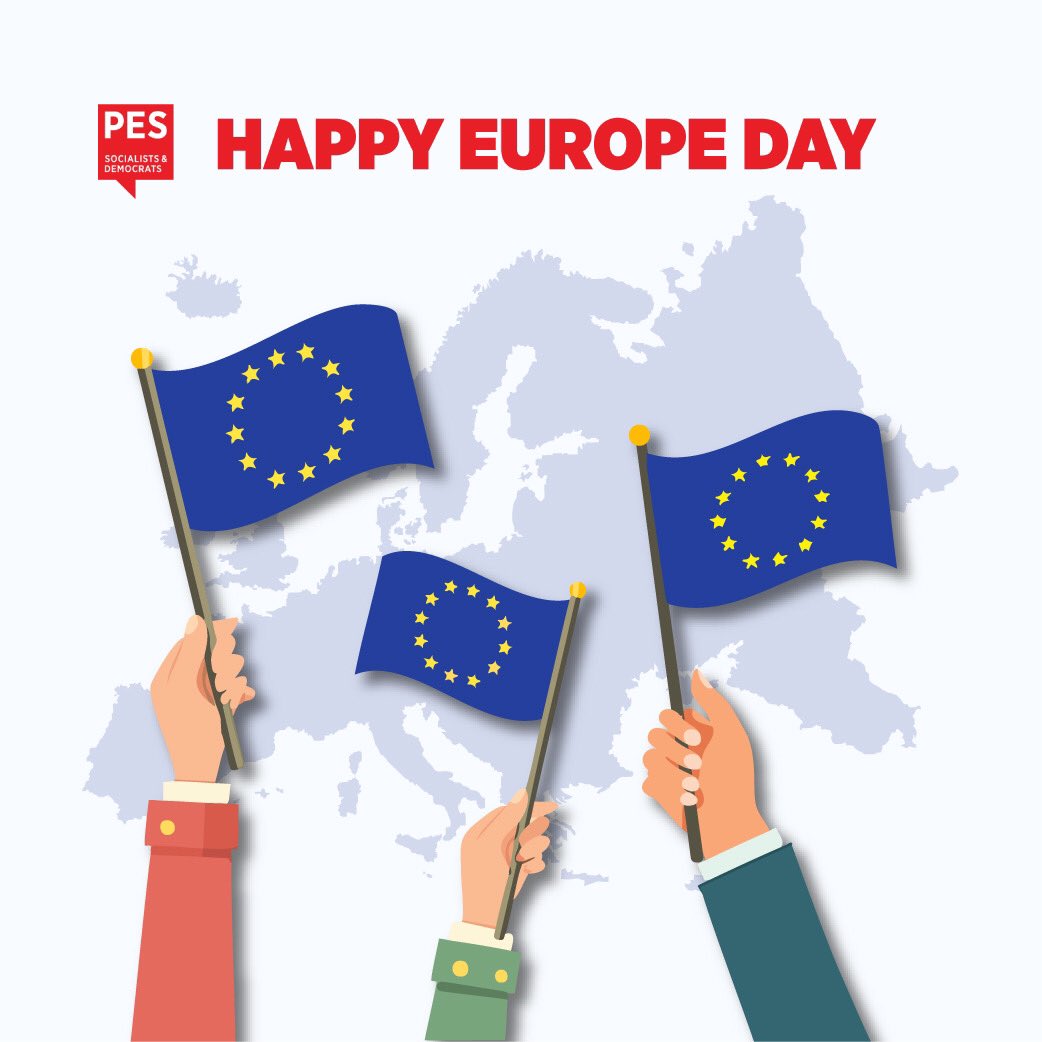 🇪🇺Today, we celebrate Europe Day!   Many generations have now grown up with the European Union, but we cannot take it for granted.   We see far-right movements rising and threatening our European democracy. It is up to us to fight this by voting in the next month EU elections