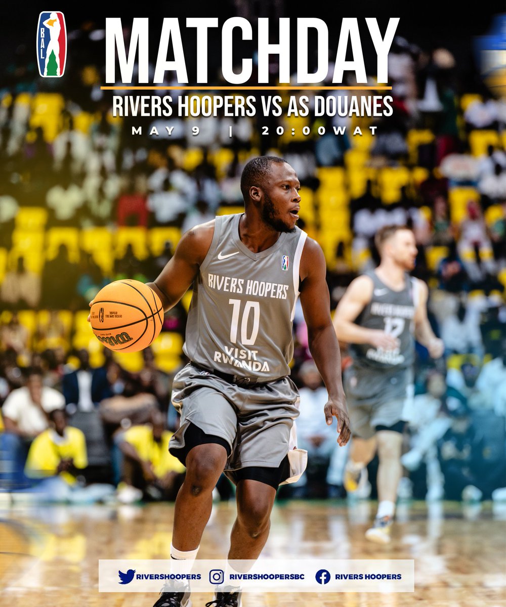It's Game Day!!!! We go for another round against AS Douanes today at 8pm Nigerian time. Hoopers are on a 3-0 while AS Douanes are 1-2. Can we make it a 4-0? #TheBAL #BAL4 #HoopersNation #TheKingsMen