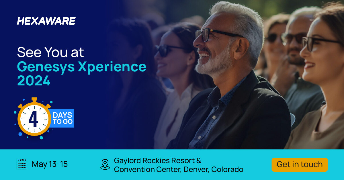 Geared up for #Genesys Xperience 2024? Visit us at our booth #GS12 for innovative #CX solutions. Don’t miss out on participating in our breakout session with LV= on cloud contact center implementation. bit.ly/3y8xoyd #ContactCenter #Xperience #Cloud