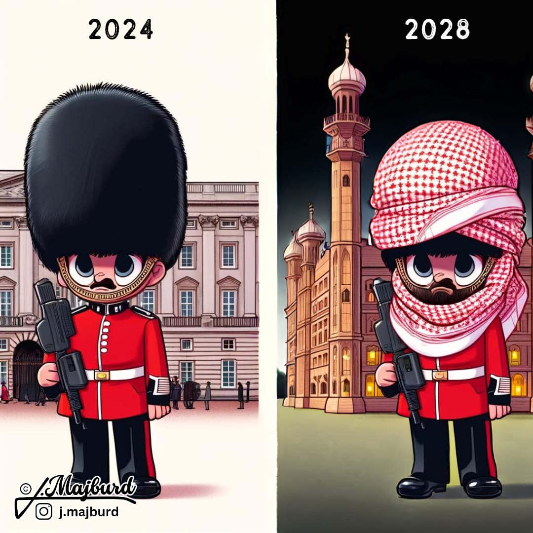 UK, are you ready for 𝐌𝐨𝐬𝐪𝐮𝐞ngham?

Artist: @JonathanMajburd
@bararit

#warning #wakeup #Buckingham #uk #radicalislam #dangerous #stopterrorism #westisnext #standwithisrael #TheWestIsNext