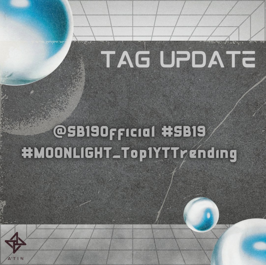 [ TAG UPDATE ] The MOONLIGHT wave is indeed starting as its Music Video is now trending in the first spot in YouTube! ⚪ Whit this achievement, let's all use the updated tags below, A'TIN! 💙 UPDATED TAGS: @SB19Official #SB19 #MOONLIGHT_Top1YTTrending