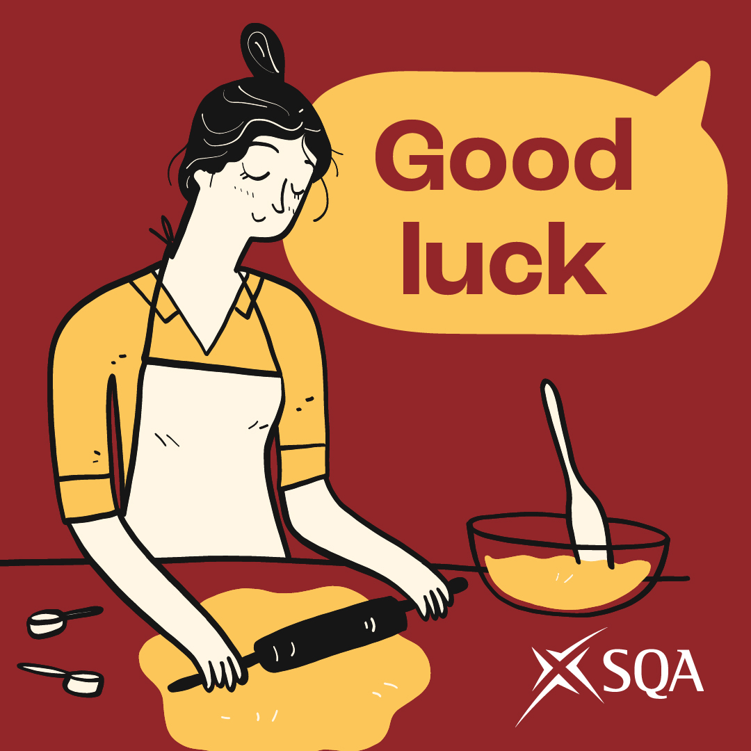 🙋‍♀️ Next up we have Higher English and National 5 Practical Cookery #SQAexams - all the very best to everyone involved! 🌠👨‍🍳