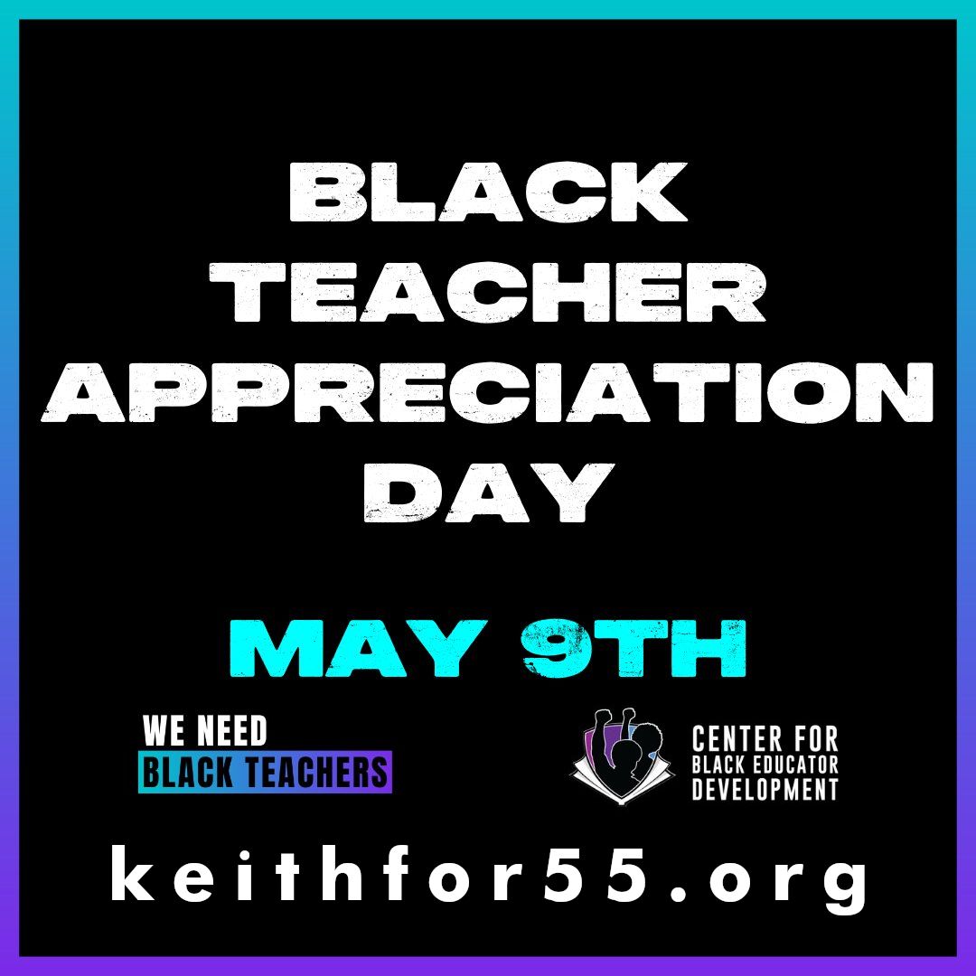 #AD55 Republicans join @CenterBlackEd to recognize and uplift incredible Black teachers who shape lives and inspire minds every day. May 9, 2024 we celebrate Black Teacher Appreciation Day
#WeNeedBlackTeachers #TeacherAppreciationWeek #ThankABlackTeacher
thecenterblacked.org/black-teacher-…