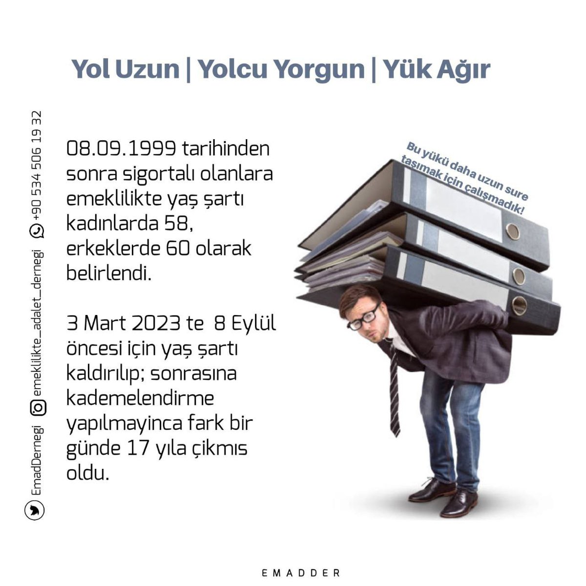 2000 sonrası  38-43 yaşındaki insanların finansöru değildir. 
Emeklilikte Adalet  istiyoruz. 

#EmekliDeğilAdaletMitingi