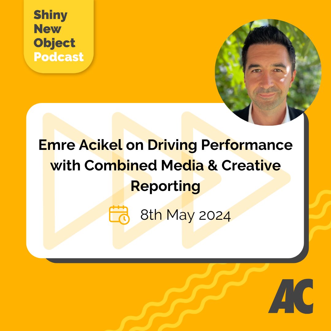 When creative & media are optimised together, #marketing magic happens, according to
@Bayer's Global Head of #DataDrivenMarketing Emre Acikel on the #ShinyNewObjectPodcast.  Learn more ➡️ tinyurl.com/4ae44brs #marketingpodcast