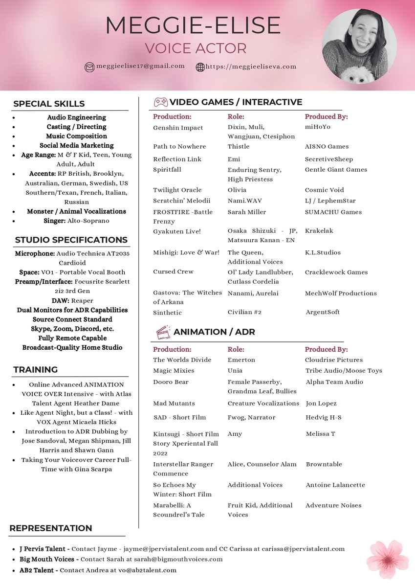 Meggie-Elise | Voice Actor 🎙️🌸✨ tweet media