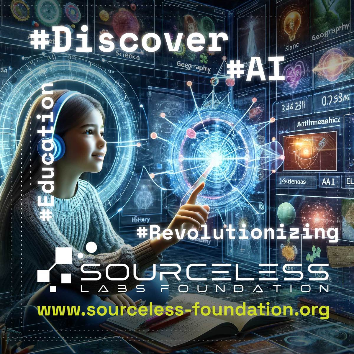 🎓Discover how AI revolutionizes education! 

From automating tasks to personalized learning, AI enhances student experience. 

At SourceLess Labs Foundation, we're committed to evolving education with technology. 🤖📚 

#AIEducation #FutureOfLearning #FutureOfEducation