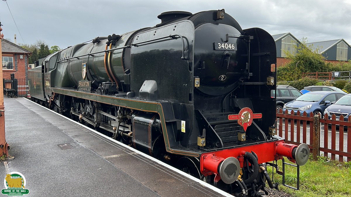 West Country Class 'Braunton' sits in the bay platform at Bishops Lydeard, visiting courtesy of Locomotive Services Limited.

The loco had taken a railtour to Kingswear the previous day before joining the gala as a static exhibit on Sunday.

5th May 2024