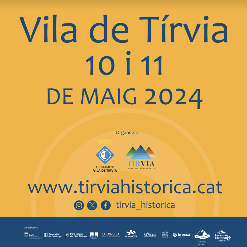 ℹ️ “Mentre duri la flama” de Jaume Albert Ollé.

🗓️ L’11 de maig a Tírvia Històrica.

#JAUMEALBERTOLLE 
#FESTIVAL #LITERATURA #HISTORIA 
#VILAHISTORICA #TIRVIA #LAVILADELESTRESVALLS 
#TÍRVIAHISTÒRICA #CULTURA #PALLARSSOBIRÀ #PIRINEUS #ALTPIRINEU #LLEIDA