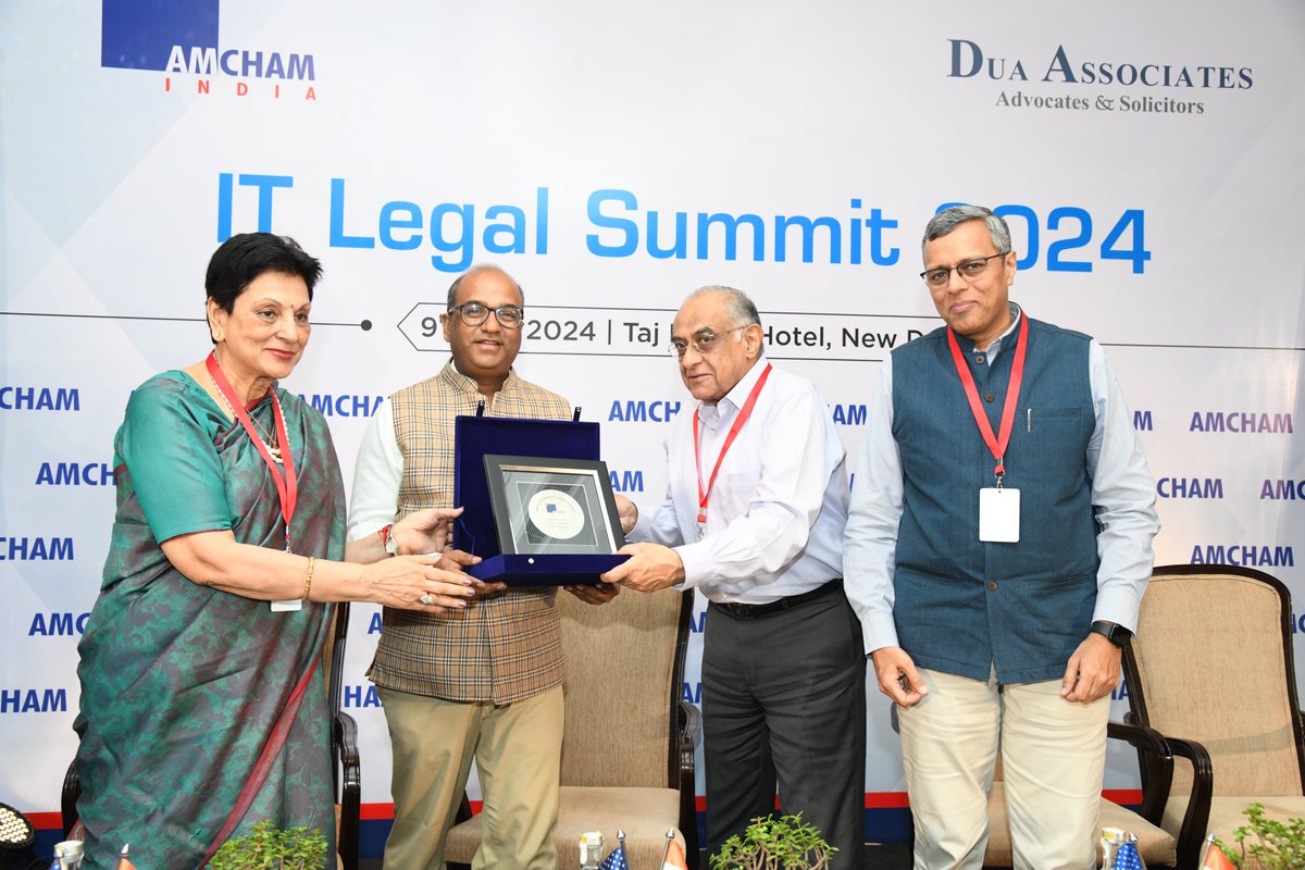 Dive into the future of #techlaw at the inaugural session of #ITLegalSummit with knowledge partner: Dua Associates. From Data #Governance to #AI Regulations, #Cybersecurity, and the Impact of #PLI Scheme, the summit  unravels the complexities shaping the #digital landscape.