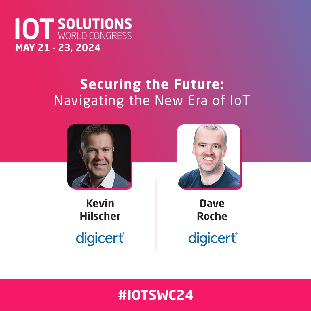 🔒Join this #IOTSWC24 session showcasing @DigiCert’s Device Trust solutions and exploring the multifaceted challenges and opportunities in #IoT #security. 💪Learn about #regulatory and #compliance challenges, software scanning and SBOMs, and much more! 🔗 loom.ly/b8xdhOo