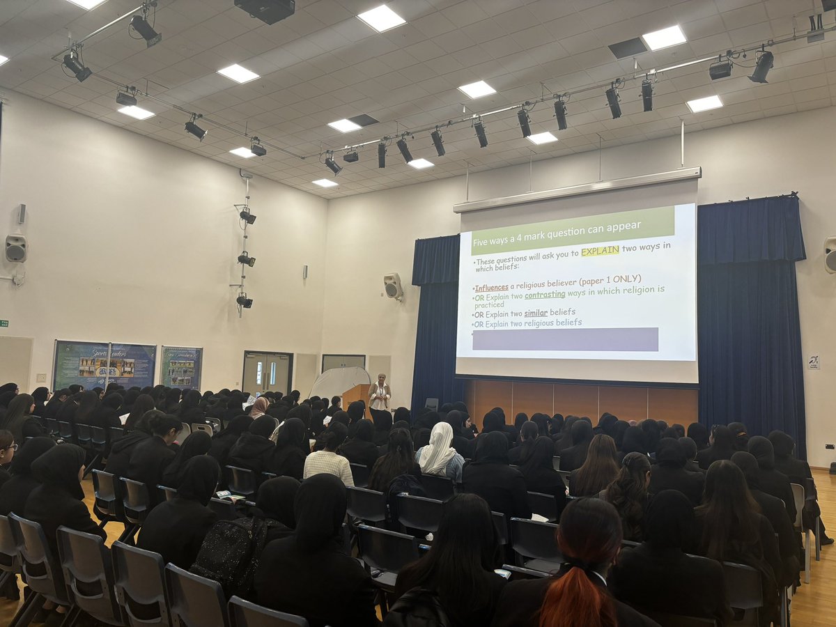 Our first ‘exam warm-up’ session is underway! Wishing all our year 11 students the very best for the start of their GCSE exams today! #influentialwomen