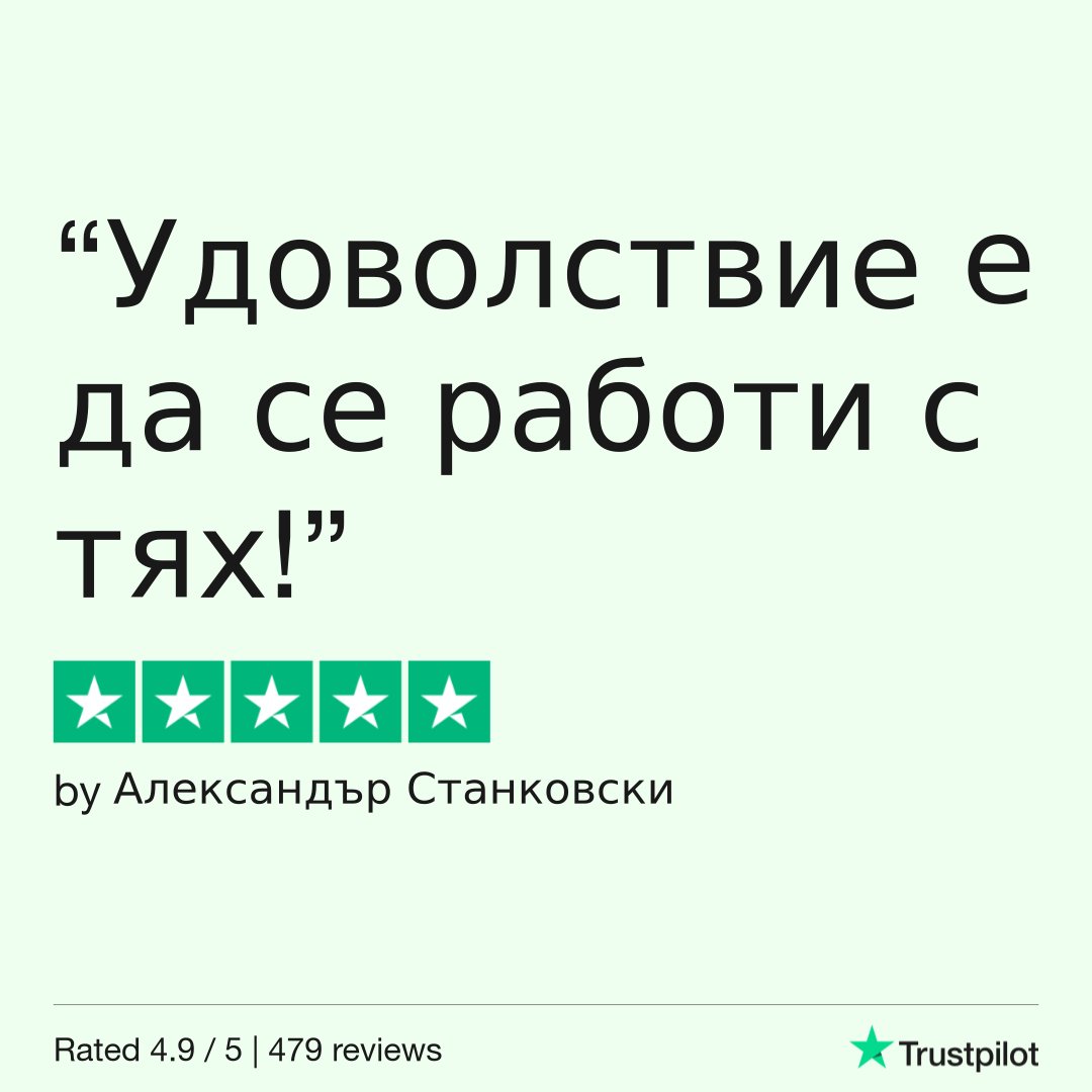 ⭐⭐⭐⭐⭐ Нашите клиенти са нашата крепост!🫶🏻 Удоволствието е взаимно!🌞🤗🌟
#jumpbg #HostingServices #happyclients #teamworkmakesthedreamwork #webhostingservice #webhosting #хостинг #уебхостинг