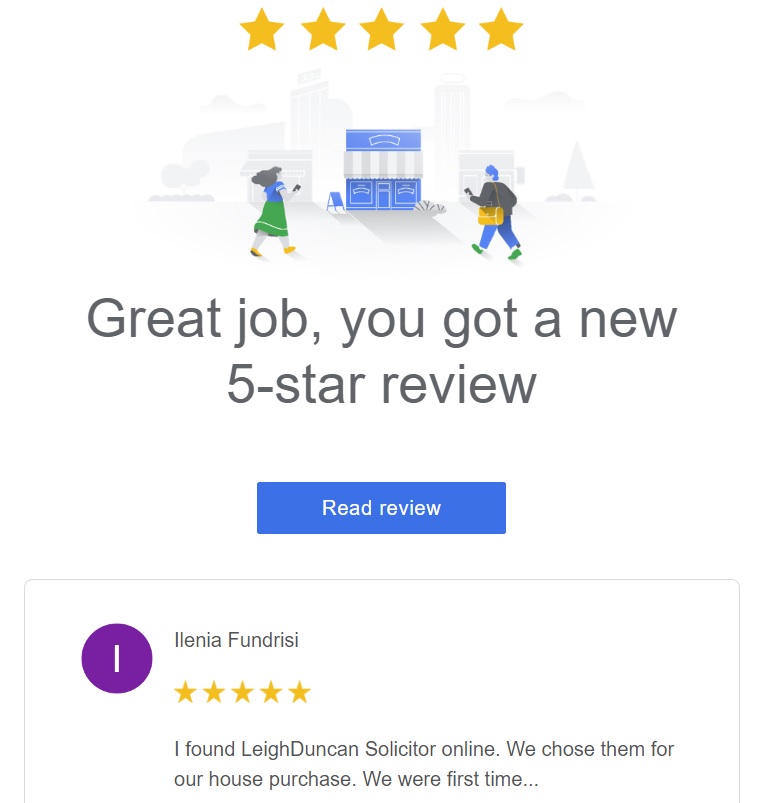 LeighDuncanSols's tweet photo. Thank you, Ilenia.  So pleased we could help and we hope you love your new home #5star https://t.co/iXN6cjD1g6
