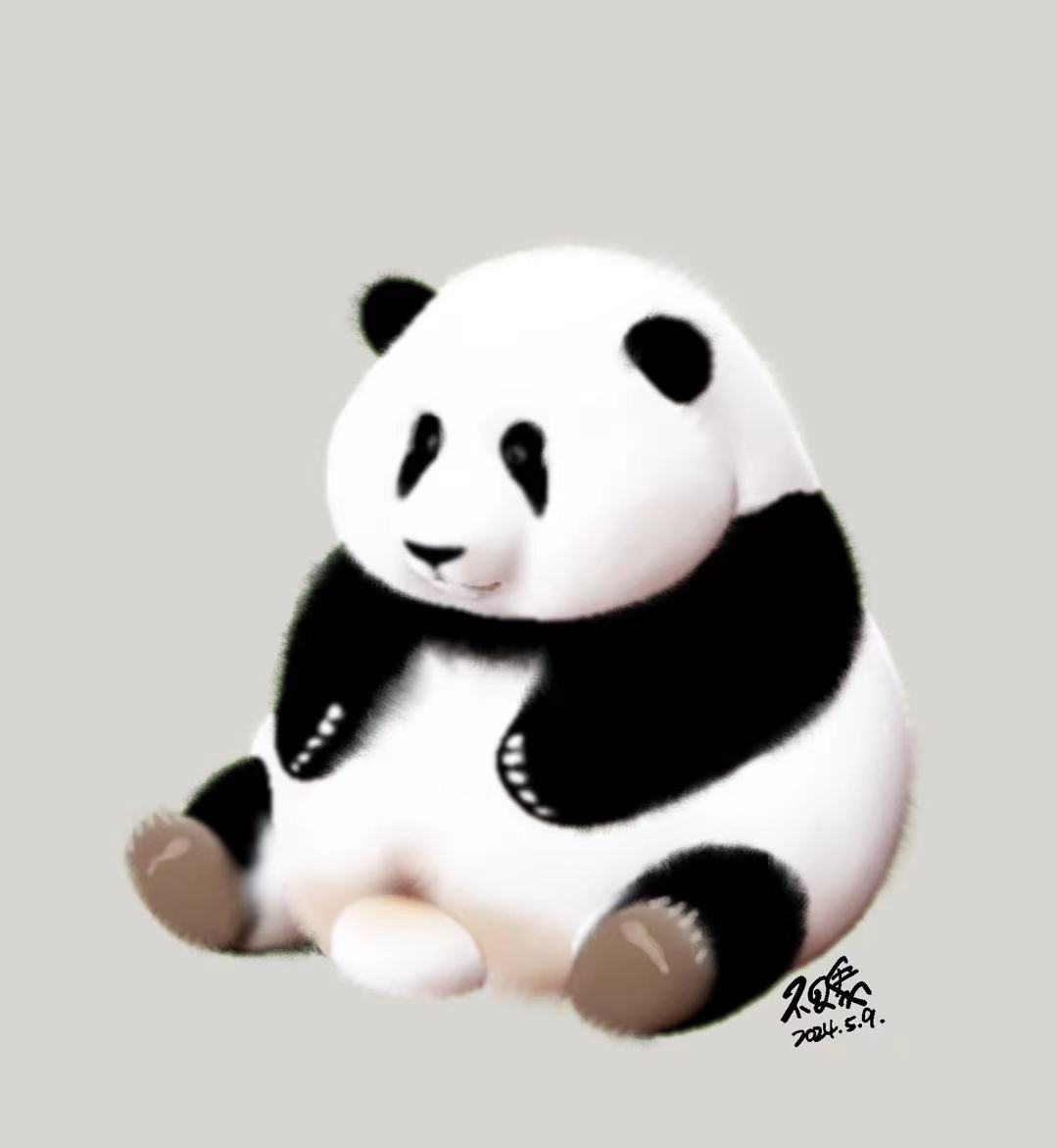 Couldn't buy the panda figurine I wanted, so I decided to make one myself! Took a screenshot of the model and did some minor modifications.

#不二馬大叔 #Bu2ma #不二馬畫動物 #大熊貓 #熊貓 #9gag #meme #illustration #digitalart #procreate #funny #cute #bu2ma #panda #animal