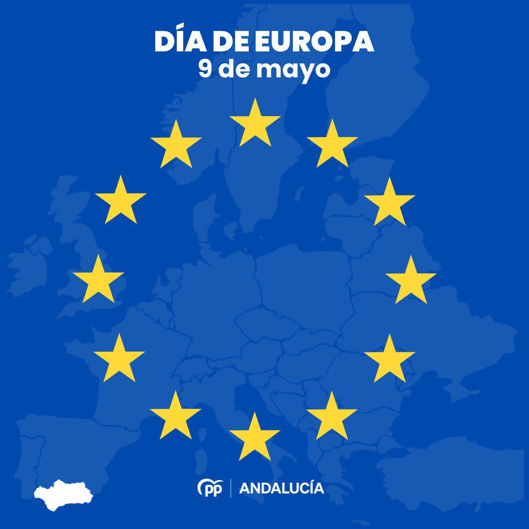 🇪🇺 Los andaluces nos sentimos orgullosos de ser europeos y de que Andalucía sea una tierra líder y referente en Europa. ¡Feliz #DíadeEuropa!