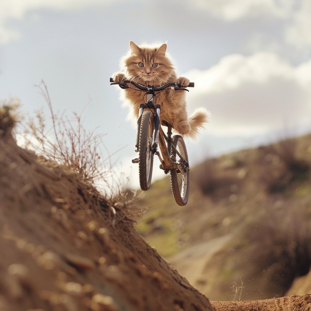 This kitty's got places to be! Purr-pedaling my way through the day. 😎 #kittenrider #bikerlife #tinybutmighty