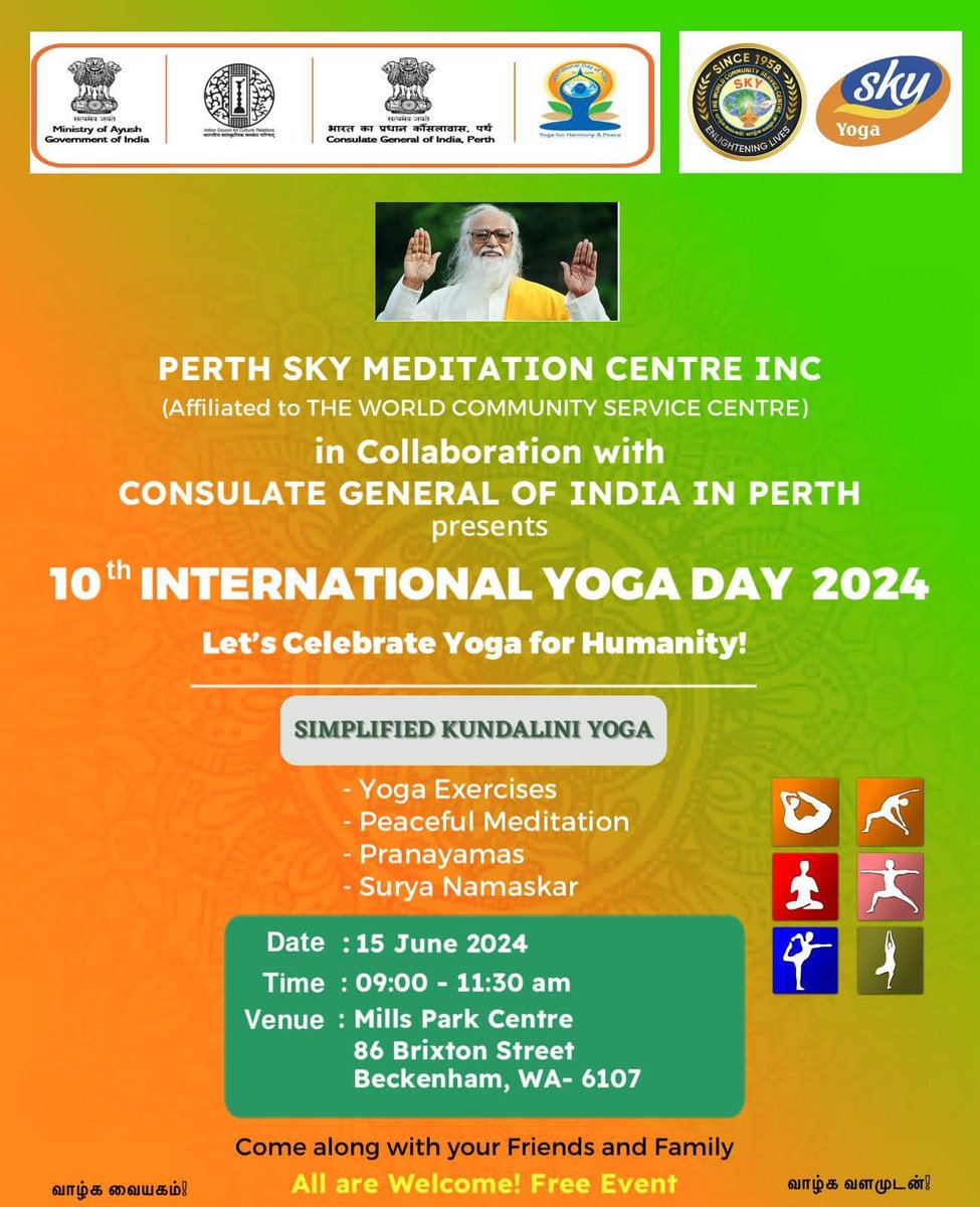 #InternationalDayofYoga #IDY2024 #yoga

Celebrating the 10th year of International Day of Yoga 🧘‍♀️

Save the Date & Join us ! 🪷