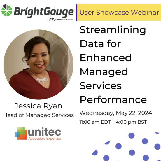 Join Jessica Ryan, head of Managed Services at Unitec IT Solutions and Brightgauge to get a look at the simple yet effective dashboards that Brightgauge provide to to keep a pulse check on the performance of our managed services team. 

info.brightgauge.com/en/wbf-streaml…