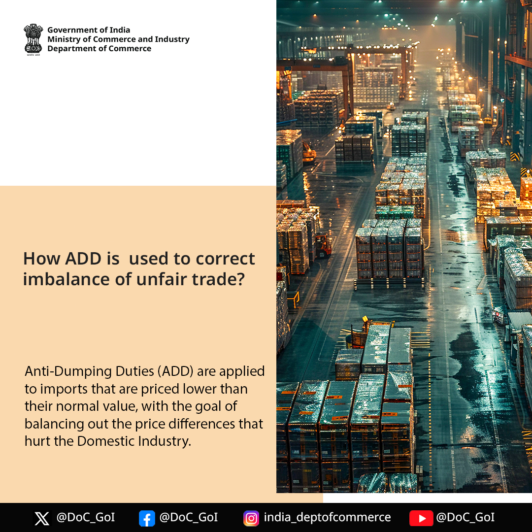 Ensuring Fair Play in Trade 🌍✨ DGTR investigates the impact of foreign subsidies that distort export prices, protecting our domestic industries. Learn how we keep the competition fair! #TradeFairness #EconomicGrowth #DoC_GoI