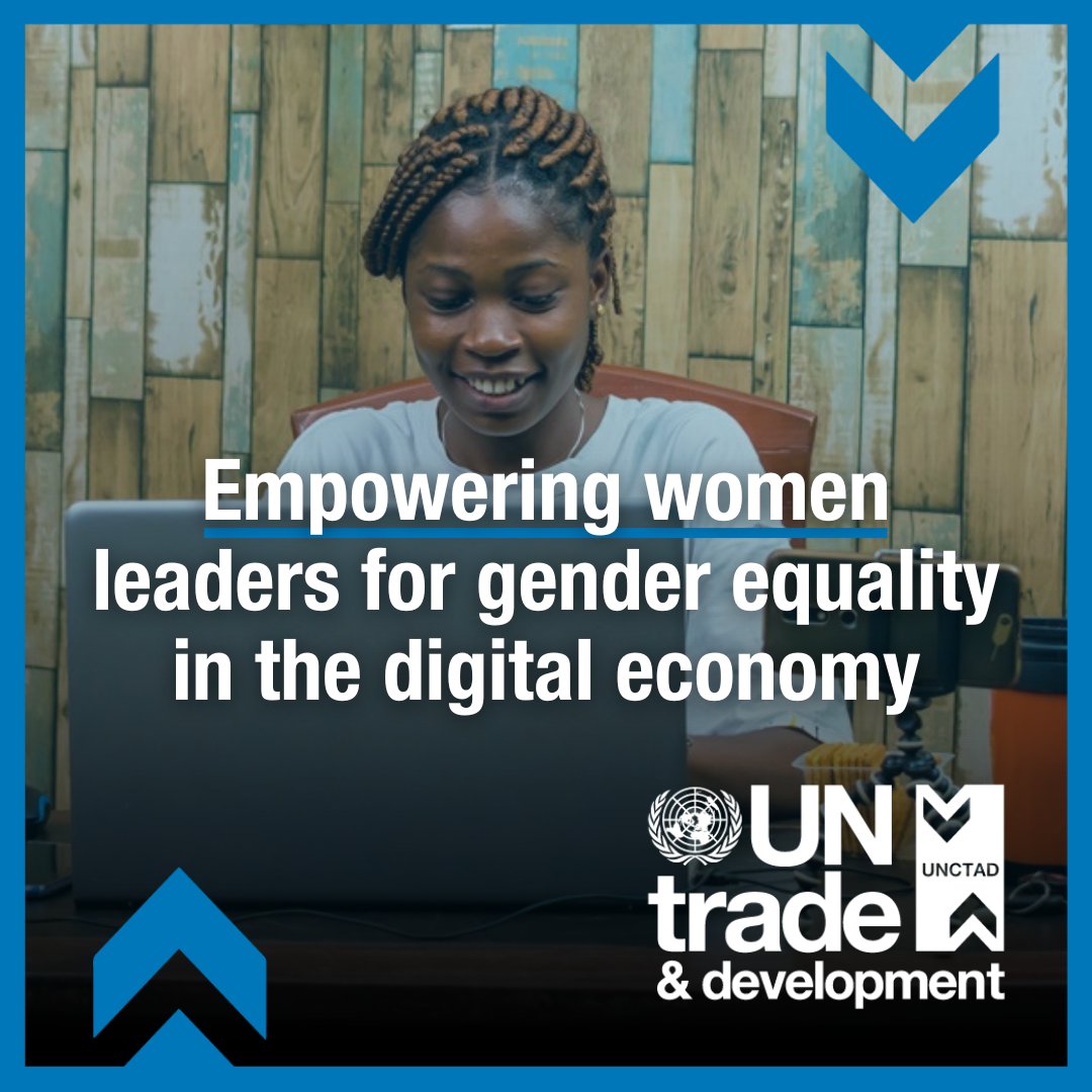 Amplifying African women leaders to advance gender parity in the digital economy. @UN Trade & Development introduces 4 new champions, including 2 African women, reinvigorating gender-inclusive digital policies with more women e-traders' voices. Read: ow.ly/iVhu50Rzek2