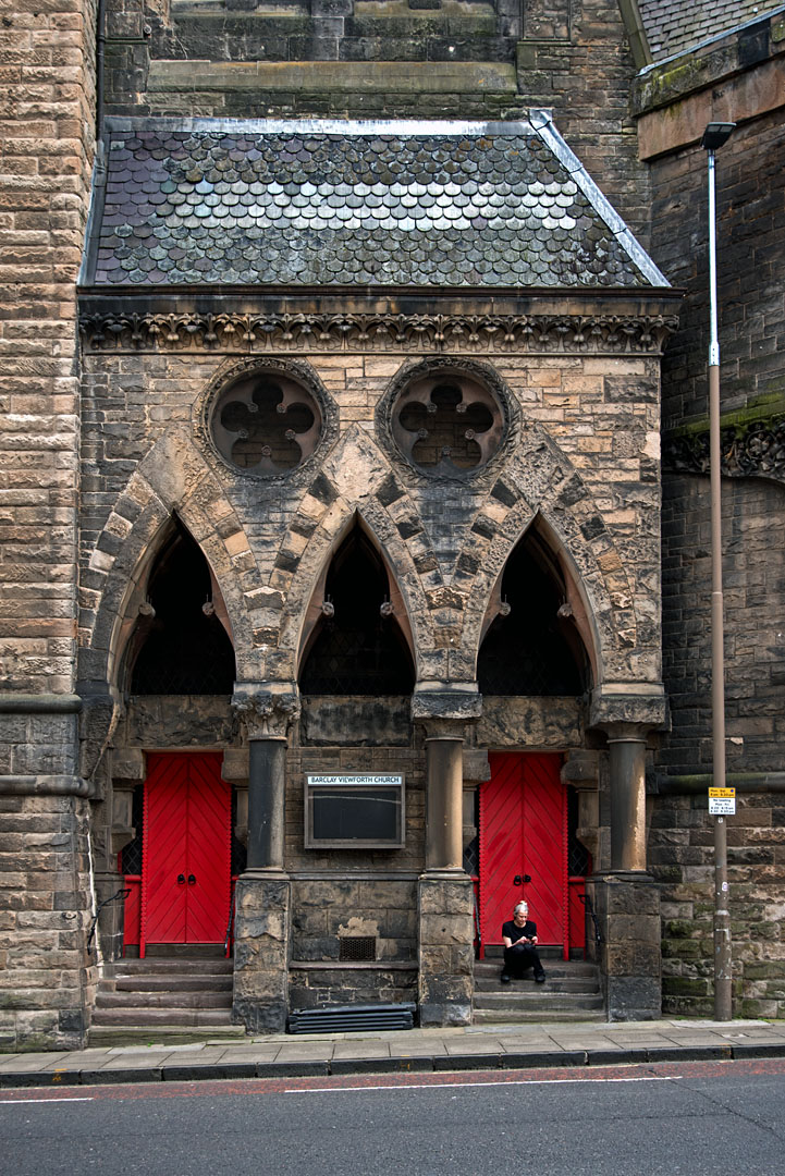 Side doors of Barclay Viewforth Church in Bruntsfield, Edinburgh.
#AdoorableThursday