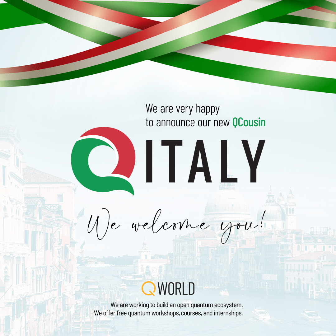 Excited to welcome #QItaly to the #QWorld family qworld.net/qitaly QItaly offers Educational Workshops & Training Sessions, Expert Talks and Webinars, and Community Events! #WeAreQWorld #Quantum #Open #Ecosystem #Education #Computing #Software #Technology