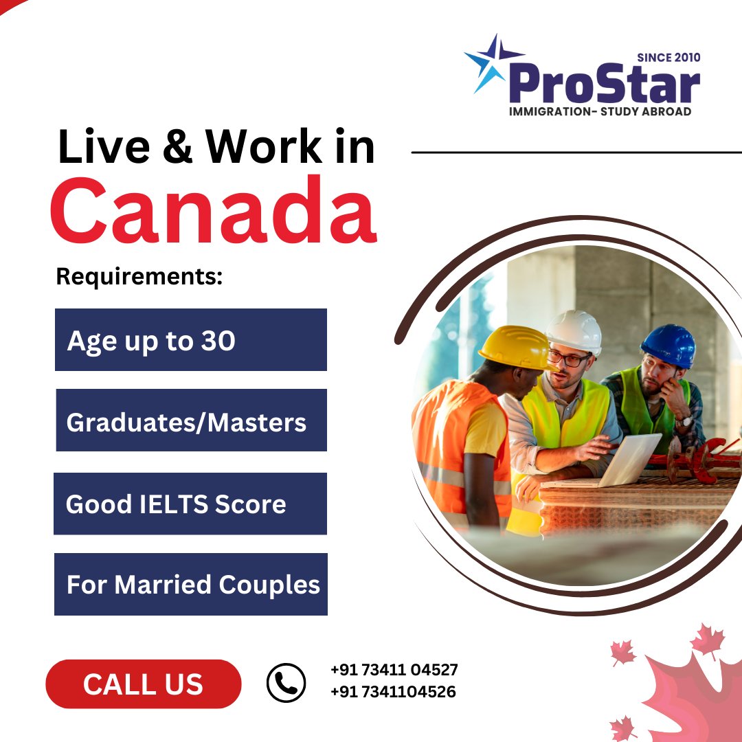 🍁 Dream of Living & Working in Canada? 🍁

#LiveAndWorkInCanada #CanadianDream #OpportunityAwaits #workincanada #jobsinCanada #movetocanada #dreamabroad #ProStarImmigration 🍁