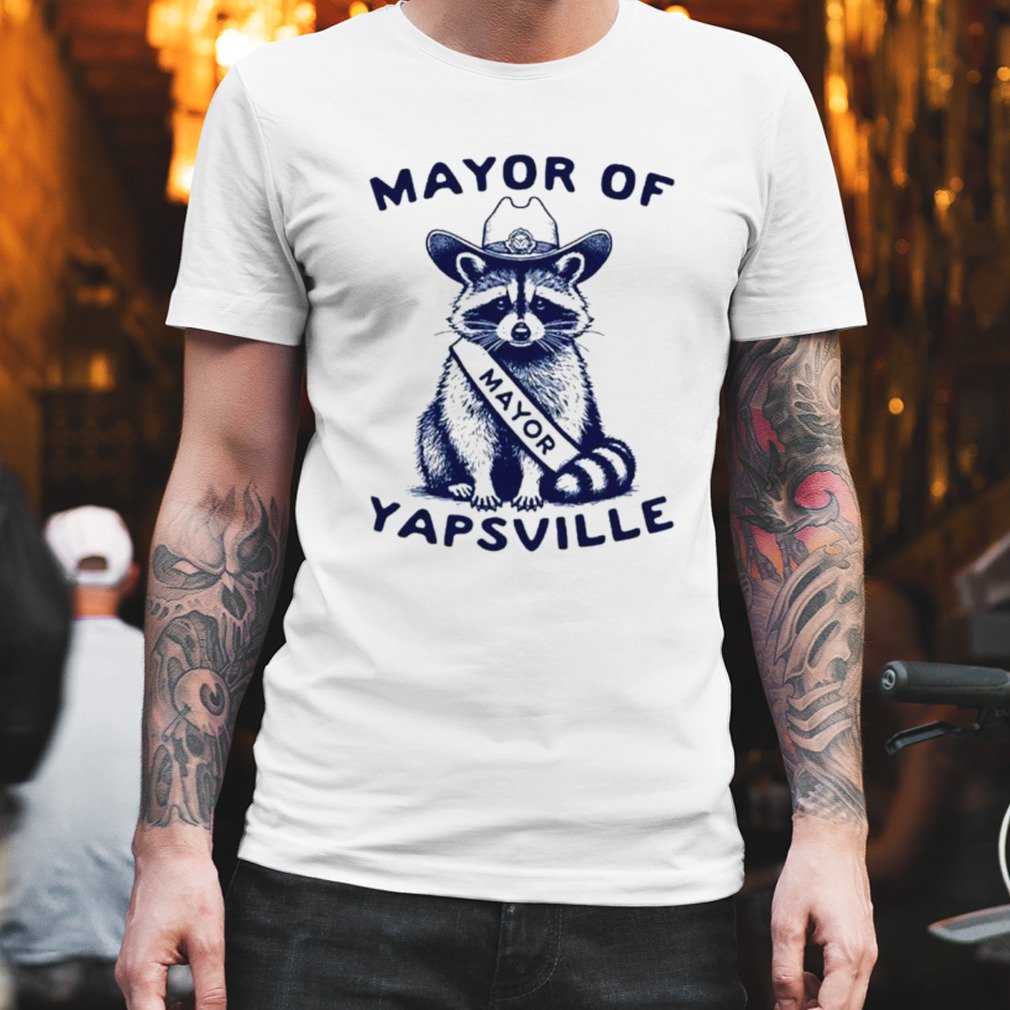 Raccoon police mayor of yapsville shirt best-shirts.com/product/raccoo…