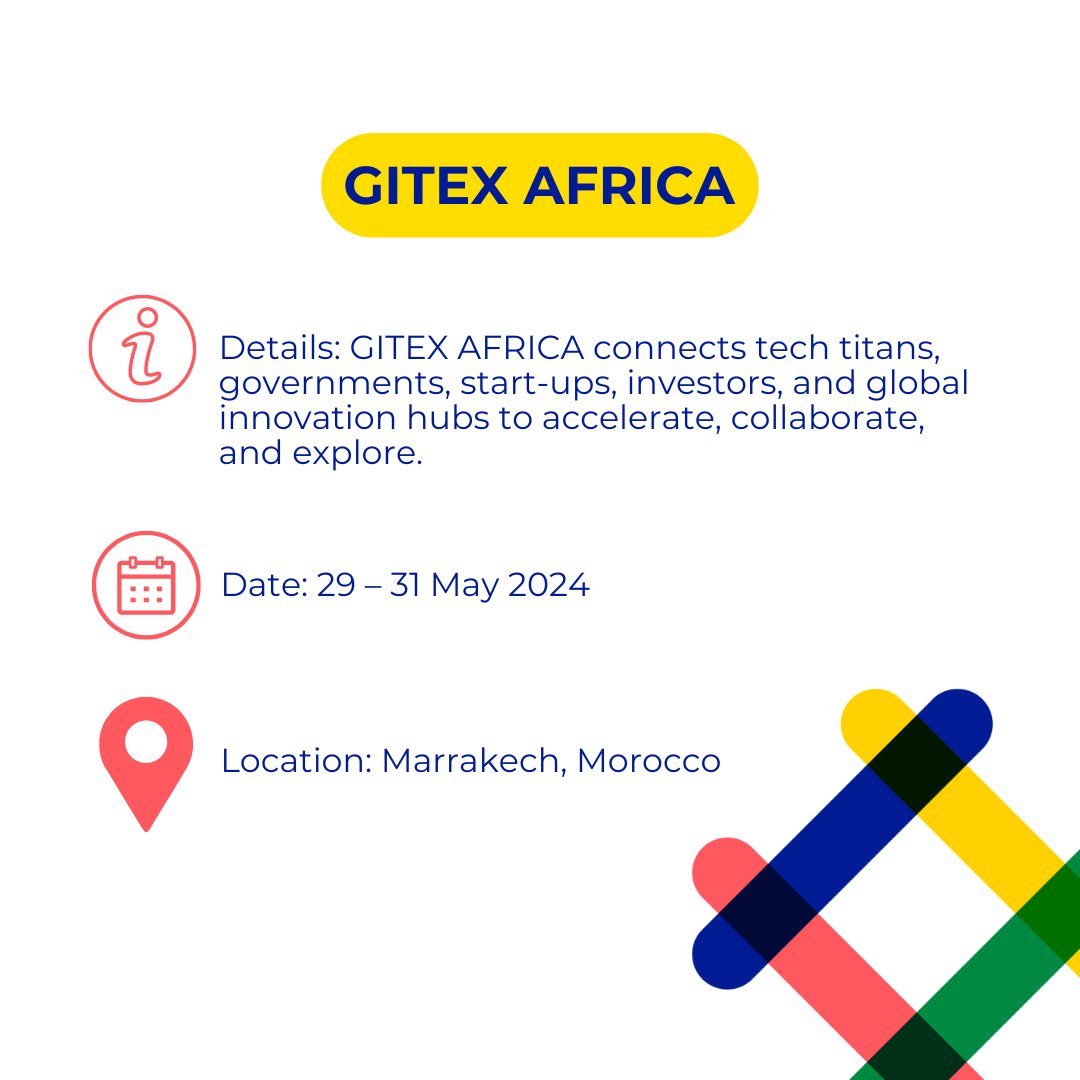 🌍 Africa's tech scene is buzzing this May! Swipe through to view the key events shaping the future of tech ➡️

📢 Did we miss out on an event happening this month? Comment below!

#AfricanEdTech #EducationTechnology #AfricanInnovation #TechEvents