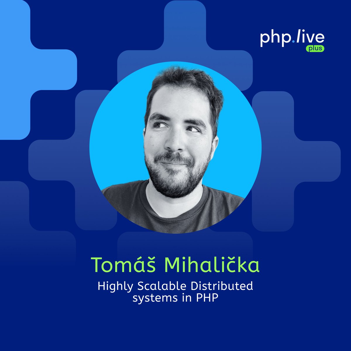 #medailonek🧑‍💻 Jak na robustní, škálovatelné a distribuované systémy v PHP? 💬Tomáš Mihalička vám ve své přednášce představí inovativní způsoby, jak překonat výzvy, které přináší PHP. 
Ještě nemáš vstupenku na letošní php.live+? Pak navštiv 👉phplive.cz/vstupenky