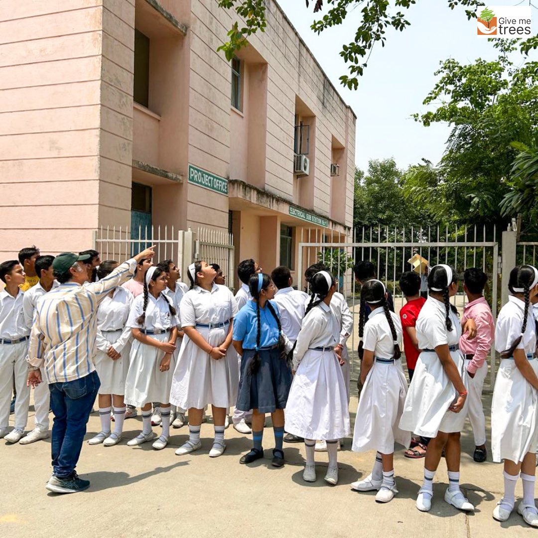 Give Me Trees Trust at JAYPEE VIDYA MANDIR, Chirchita (Chitta), Bulandshahr 🌿🌳Engaging students in a journey of environmental discovery and appreciation. Including insightful session on nature and the environment, followed by an enriching nature walk experience. 💚✨