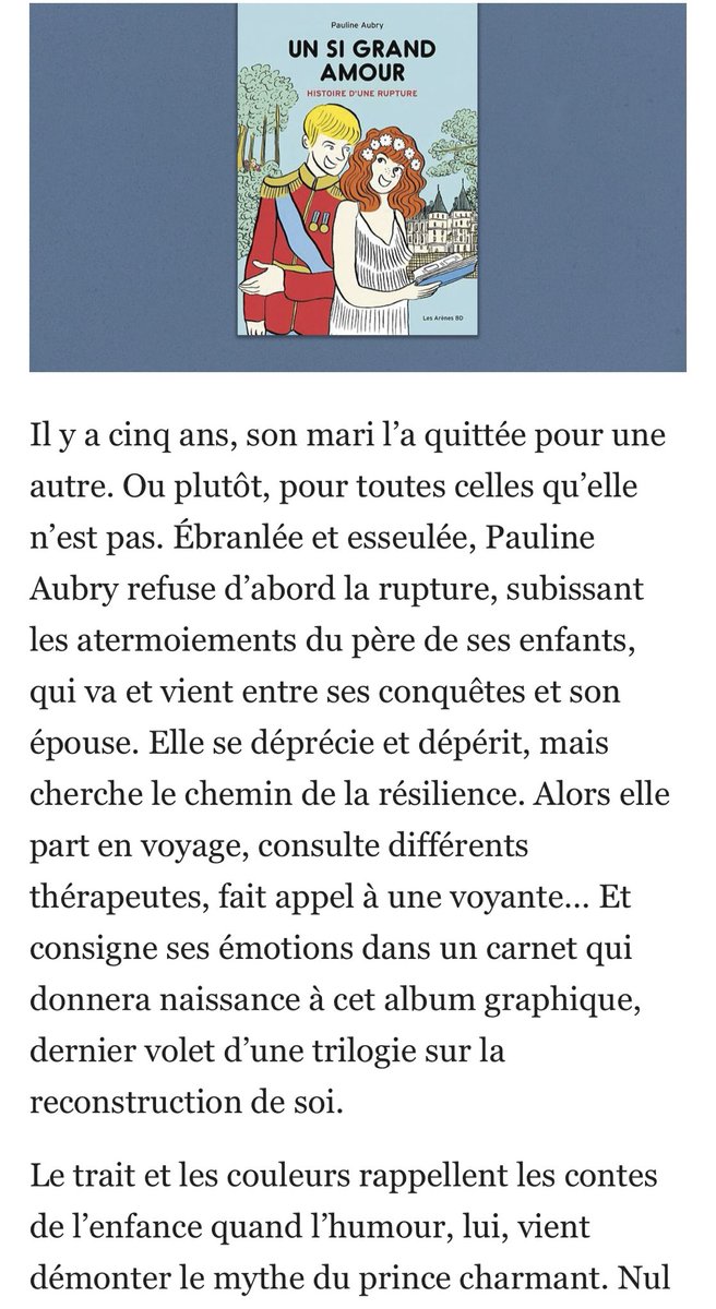 Conseil lecture « Un si grand amour » Pauline Aubry ⁦@les_arenes⁩