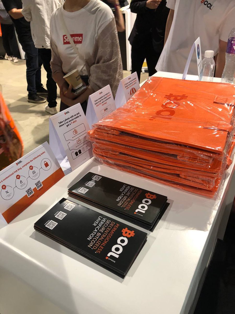 BOOL Swag🖖 If you're also at the #bitcoinasia2024 , we welcome you to visit the BOOL booth and engage with us We look forward to further communication with all BOOL supporters and #BTC enthusiasts🎉