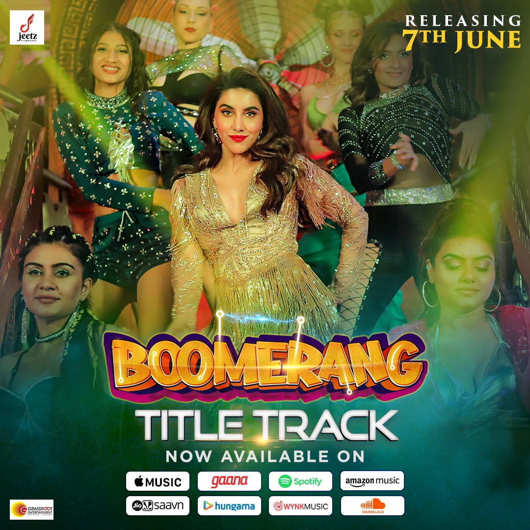 From the screens to your speakers! Stream the electrifying Boomerang title track now. 🔥 #Boomerang

#TitleTrack OUT NOW - bit.ly/BoomerangTitle…

#BoomerangFilm #SciFiComedy #BoomerangTitleTrack #TitleTrack #SongOutNow #FamilyEntertainer #SummerHolidays #garamerchuti #7thJune