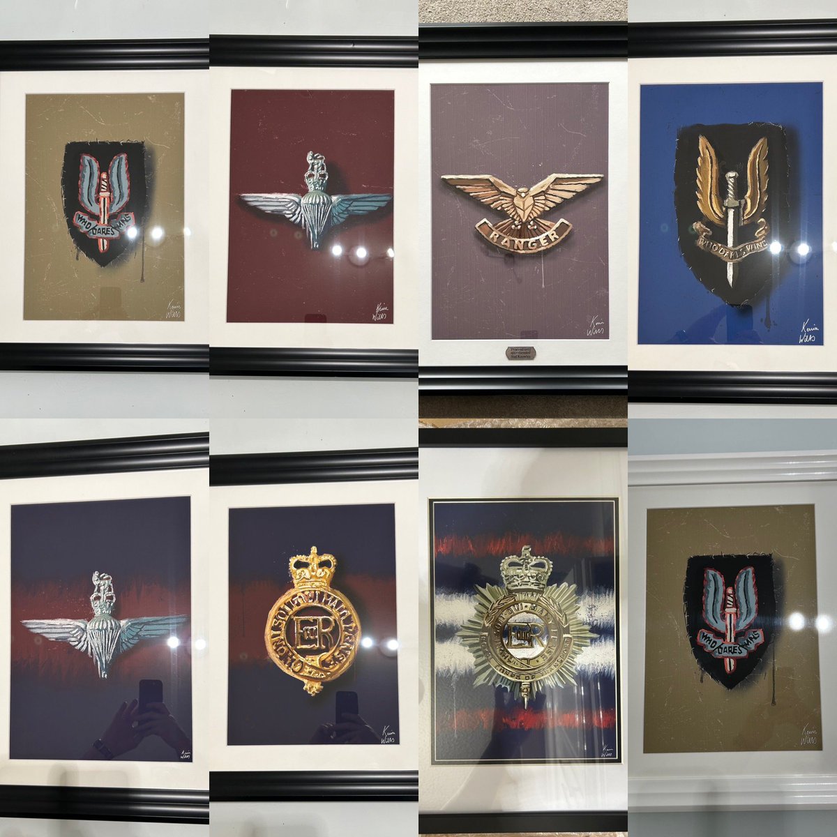 Just a small collection of some of the artworks of cap badges that have been sent out. To see them head over to willsartworld.co.uk #BritishArmy #CapBadge