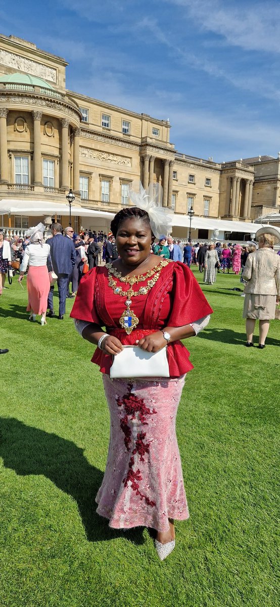 Very honoured to attend the Garden party at Buckingham Palace with my consort.