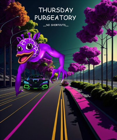 It's that time of the week again: Thursday Purgeday strikes.

Nobody is safe from the purge. ⚔️

♦️MISSION 14 : “No shortcuts” 

M⨀NAD #MonadArmy 💜
#GirlPower #ETH #PurpleUp #Purplegoal

@monad_xyz