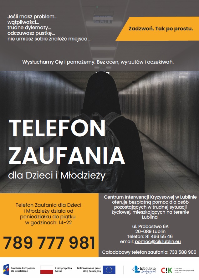 W Lublinie działa telefon zaufania dla dzieci i młodzieży. To element realizowanego przez Centrum Interwencji Kryzysowej projektu „POMOC kontra przemoc”, dofinansowanego ze środków europejskich. ✅lublin.eu/mieszkancy/zdr… #Lublin #ilovelbn