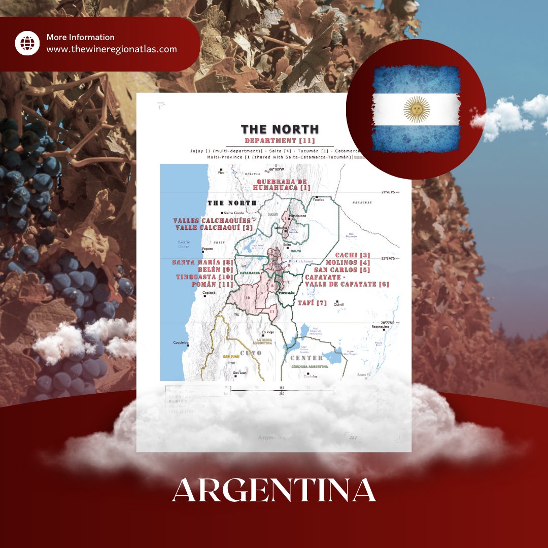 Are you curious to learn more about Argentina’s wine geography? 🍷

Visit the website for more detailed information.
.
.
#WineExploration #WineDiscovery #WineAtlas #winemaps #vineyardviews #sommelierlife #wineenthusiasts #wineregions #wineclassifications #wineeducation