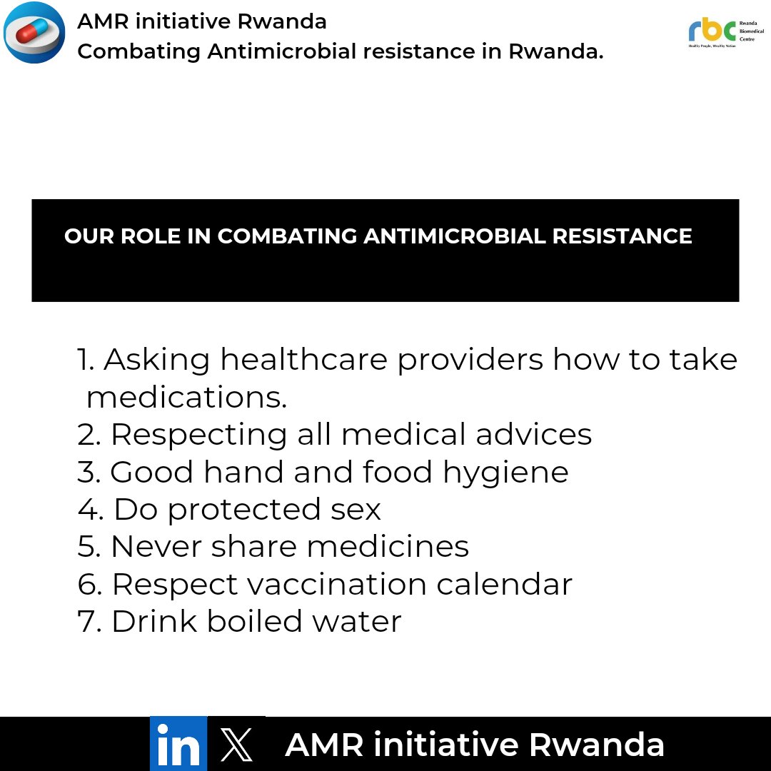 #AMR threatens global health, making it vital for everyone to act. Responsible use of antibiotics by individuals, healthcare providers, and policymakers, alongside public awareness and hygiene practices, is essential to preserve these life-saving medicines for future generations.