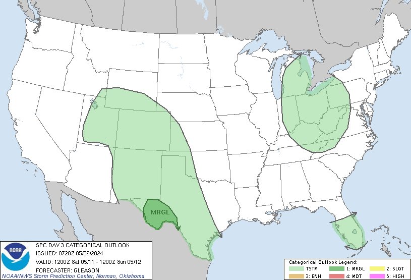 2:30am CDT #SPC Day3 Outlook Marginal Risk: across parts of west Texas spc.noaa.gov/products/outlo…