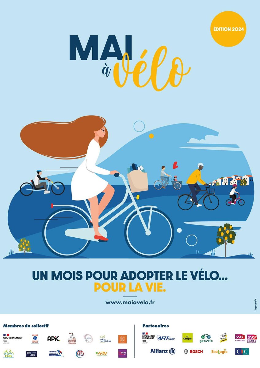 Pour la 4ème édition, @LSOAgglo propose l'opération 1 mois pour adopter le vélo et circuler librement sur nos 300 km d’itinéraires cyclables avec au programme son traditionnel challenge de kilomètres sur : geovelo.app/fr/communities… + d'infos ? ➡ bit.ly/Mai-a-Velo-2024 #vendee
