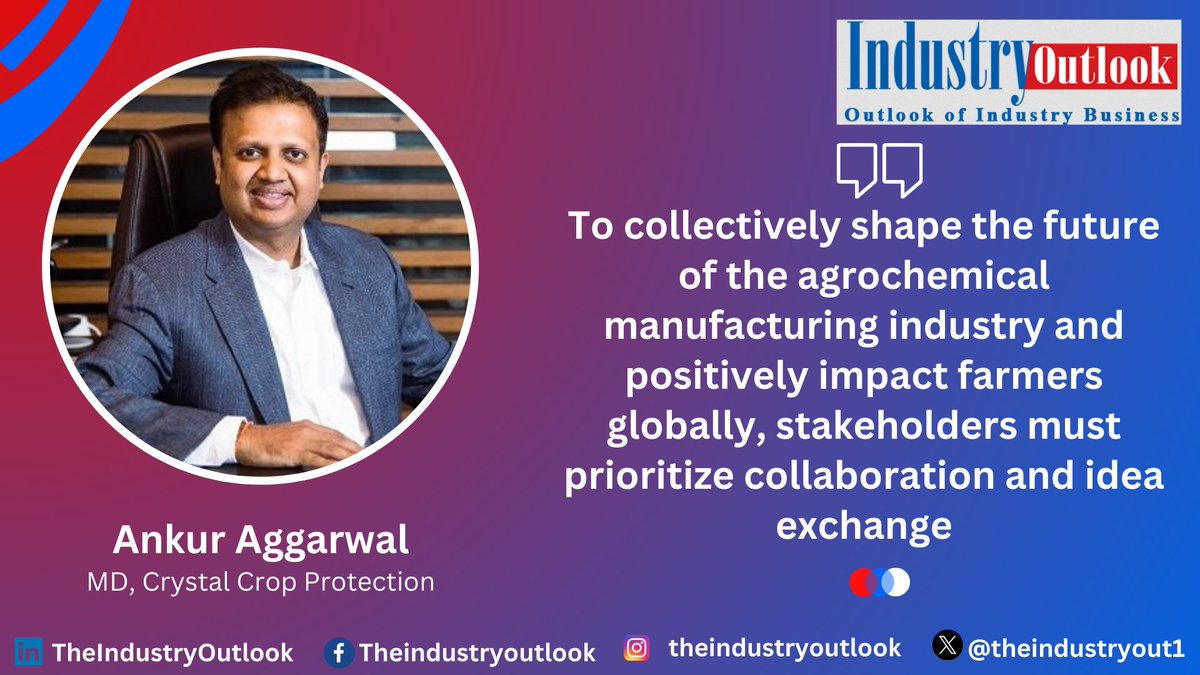 The Flow of Advancements Happening in Agrochemical Manufacturing

Ankur Aggarwal, MD, @CrystalCrop1

Read more: goo.su/QX3c2

#AgrochemicalManufacturing #agrochemicalindustry #pestmonitoring #emergingtechnologies #globalagriculturallandscape #preservingsoilhealth