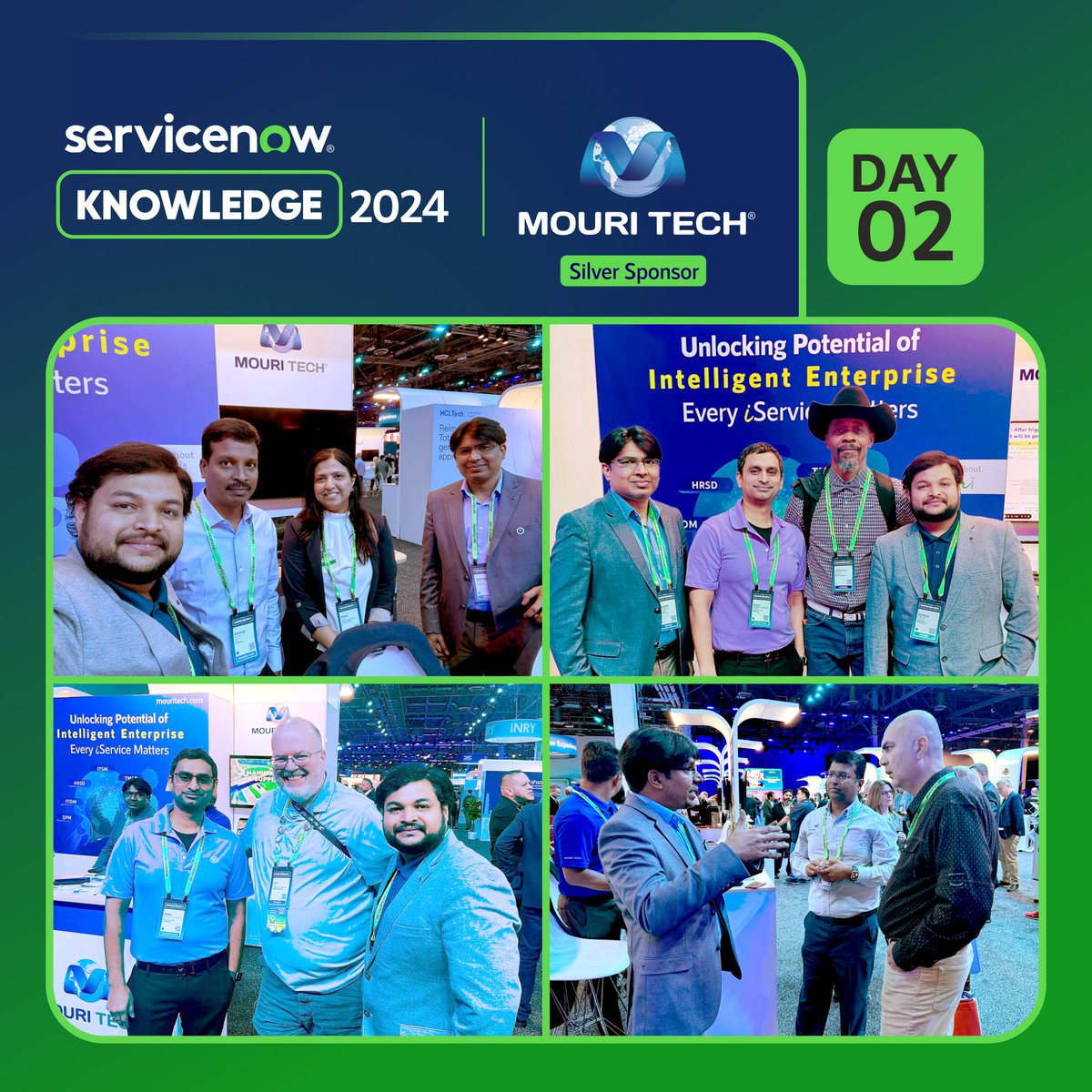 mouritech's tweet photo. Day 2 at ServiceNow Knowledge24 is on fire! Get ready for an electrifying experience with MOURI Tech! Discover ITSM, ITOM, HRSD, TSM, and GEMI AI solutions &amp; demos. Join us now at Booth#4425 for innovation at its finest!
https://t.co/A9m7OHPji4
#MOURITech #ServiceNow #Knowledge24 https://t.co/PmCxFbDIBB