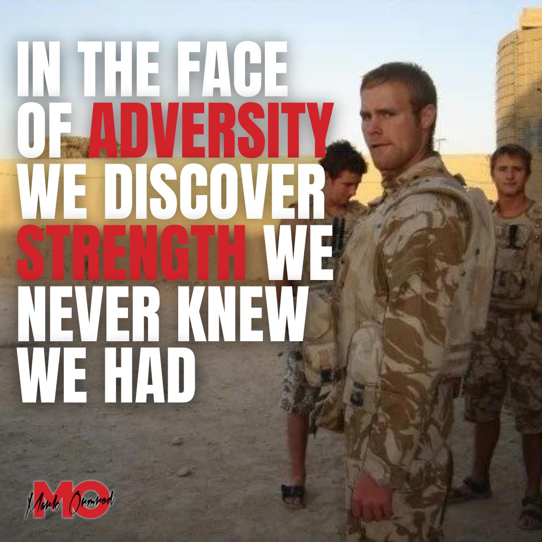 Adversity has a way of revealing our hidden strengths. When faced with challenges that seem insurmountable, we often surprise ourselves. It's in the darkest moments that our true power shines through.

Remember, you are stronger than you think 🦾

#ArmedForces #MarkOrmrod
