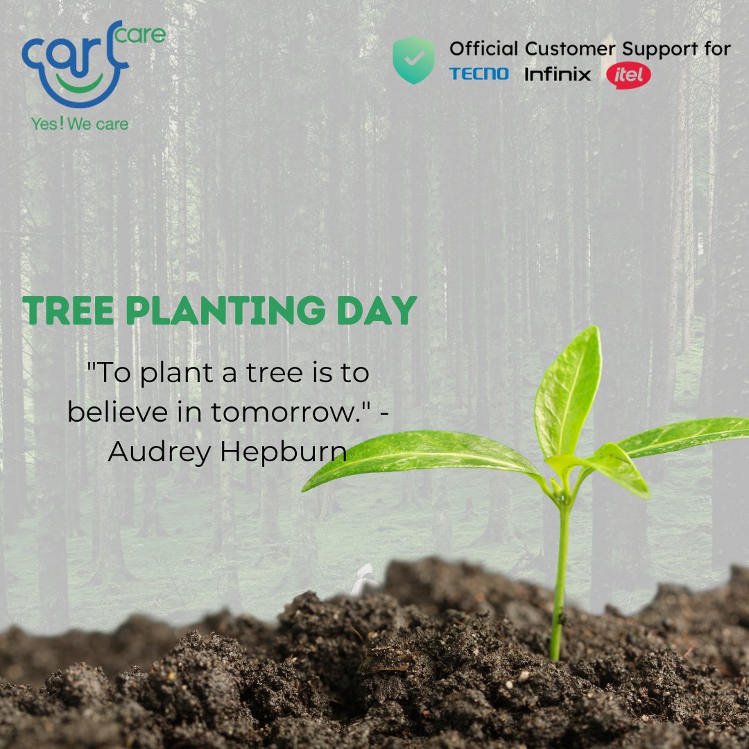 'To plant a tree is to believe in tomorrow.' - Audrey Hepburn
NOTE: We are closed today and we'll reopen tomorrow.
Carlcare Fraternity empathizes with those who have been greatly affected by the floods and stand in solidarity.💞💞

#CarlcareService #YesWeCare